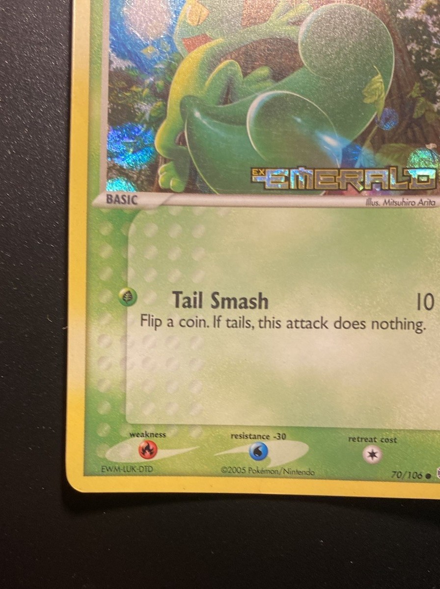 treecko pokemon card value PokeDATA Weakness / Resistance / Retreat Cost Pokemon Card-Treecko -Holo-Ex Emerald 70/106-STAMPED-ENG-Good