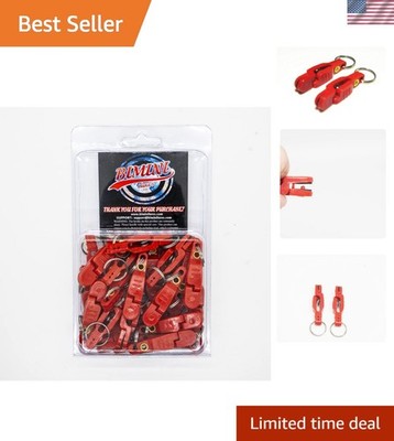 Durable 8oz Trolling Weights - 25 Pack Red Pine Clips for Anglers' Precision