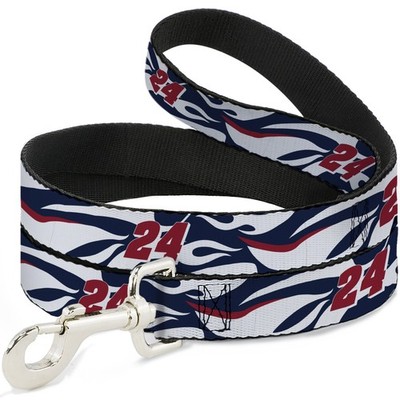 Dog Leash William Byron #24 Car Scheme White/Red/Blue NARROW 0.5'' (US IMPORT)