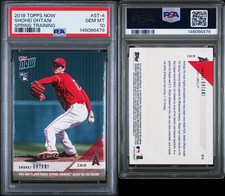 2018 Topps Now Shohei Ohtani #ST-4 RC PSA 10 Gem Mint Rc Rookie Card PITCH DEBUT