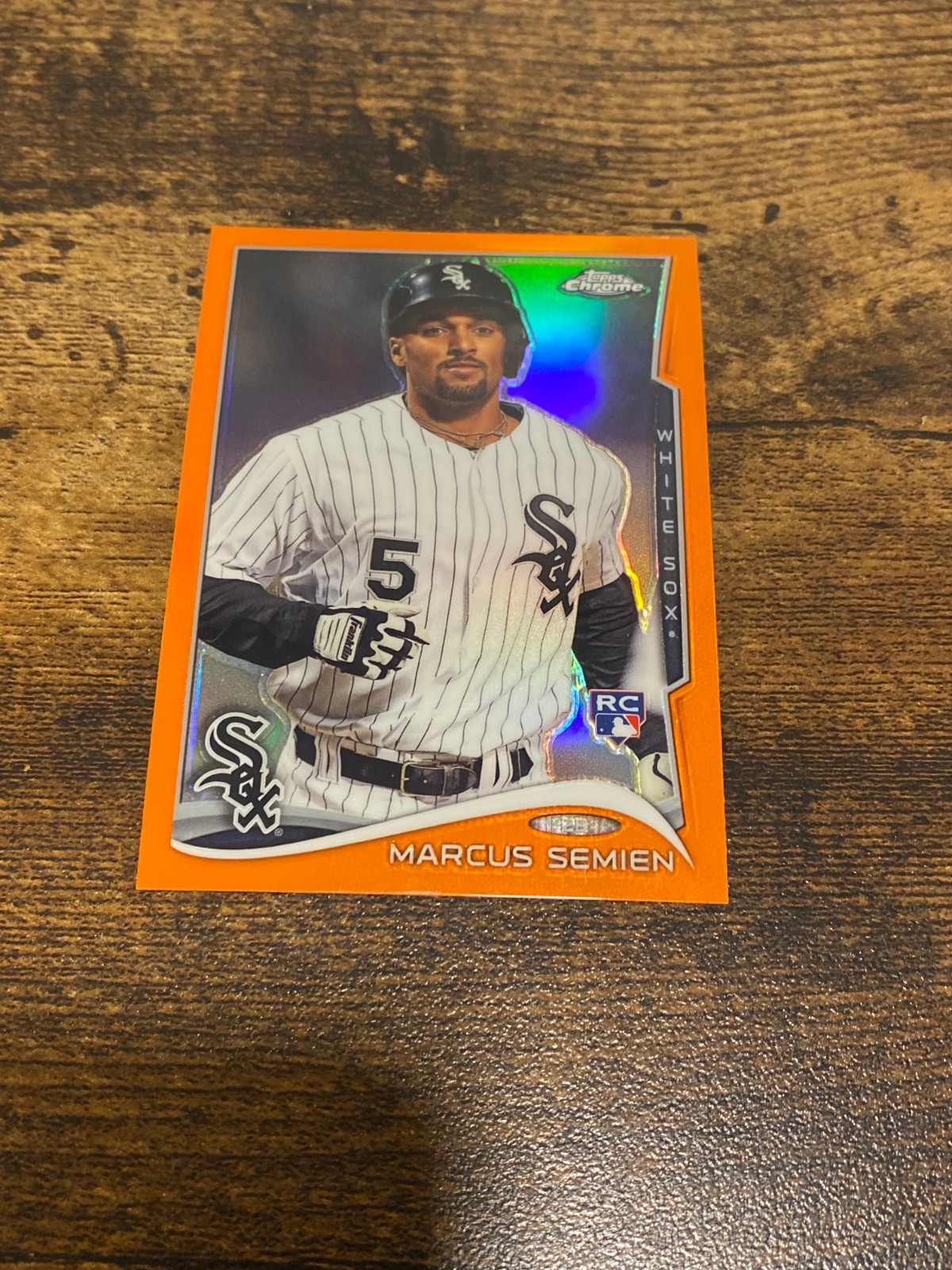 2014 Topps Chrome Marcus Semien RC Orange Refractor Rookie #43 White Sox