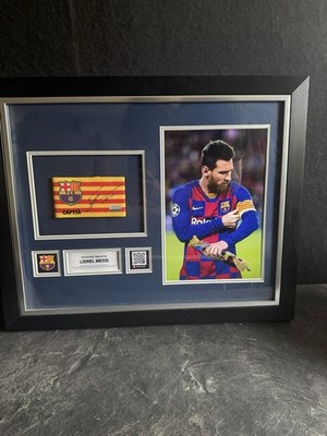 Lionel Messi Signed Captains Bandage Icons.com Certificate