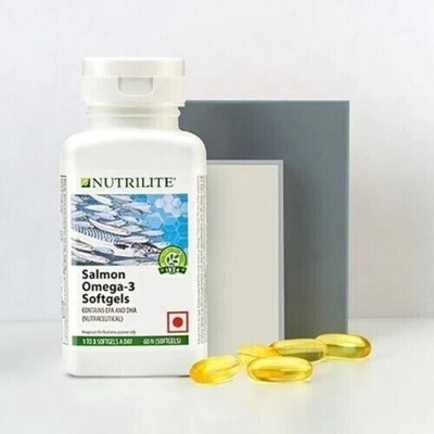 Amway Nutrilite Salmon Omega 3 For Healthy Heart 60 Softgels Exp 2028
