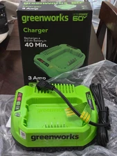 Genuine Original OEM Greenworks Pro 60V Battery Charger CAC801 NEW OPEN BOX