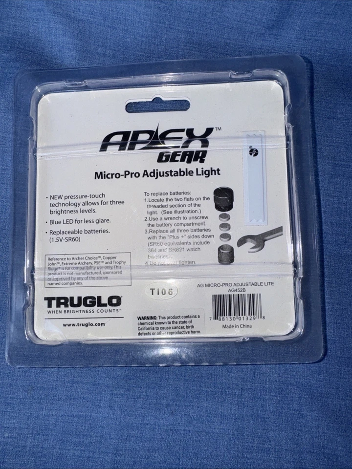 Mira de luz ajustable Apex Gear Micro Pro arco de tiro con arco Foto 2 de 3