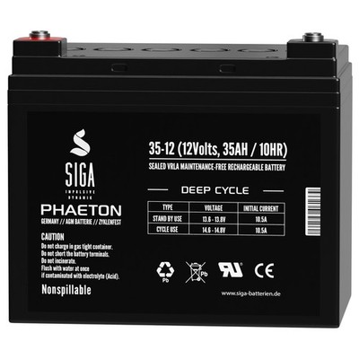 Blei Akku 35Ah 40Ah 12V AGM GEL Batterie USV ZYKLENFEST 32Ah 33Ah 36Ah GF 12 25Y