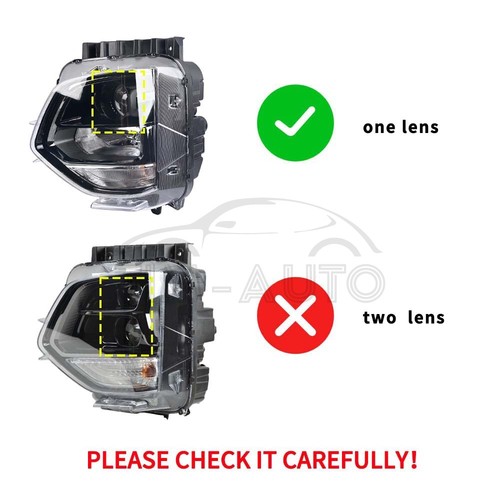 Left Driver Side Headlight For 2019-2020 Santa Fe Black Housing - Picture 2 of 9