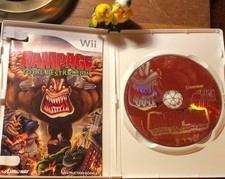 Mint🦎Tested✅Complete🐺Rampage Total Destruction🐾Wii🦍Manual🚨Case🐲Game Disc