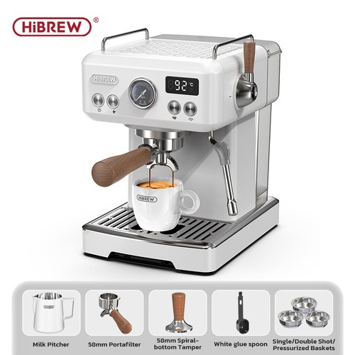 HiBREW H10 Plus Semi Auto Espresso Machine DIY Function Fully Customizable 20Bar