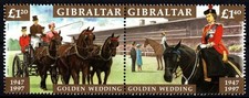 Gibraltar 1997 Royalty, Queen Elizabeth II Golden Wedding, Horses etc UNM / MNH