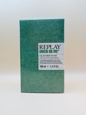 Replay Green On Me Man Eau de Toilette für Herren, 100 ml *NEU