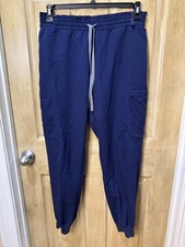 FIGS Technical Collection Womens Large Navy Blue Cargo Jogger Scrub Pants L
