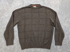 Dockers Sweater Mens Large Crewneck Pullover Classic Knit Grid Casual