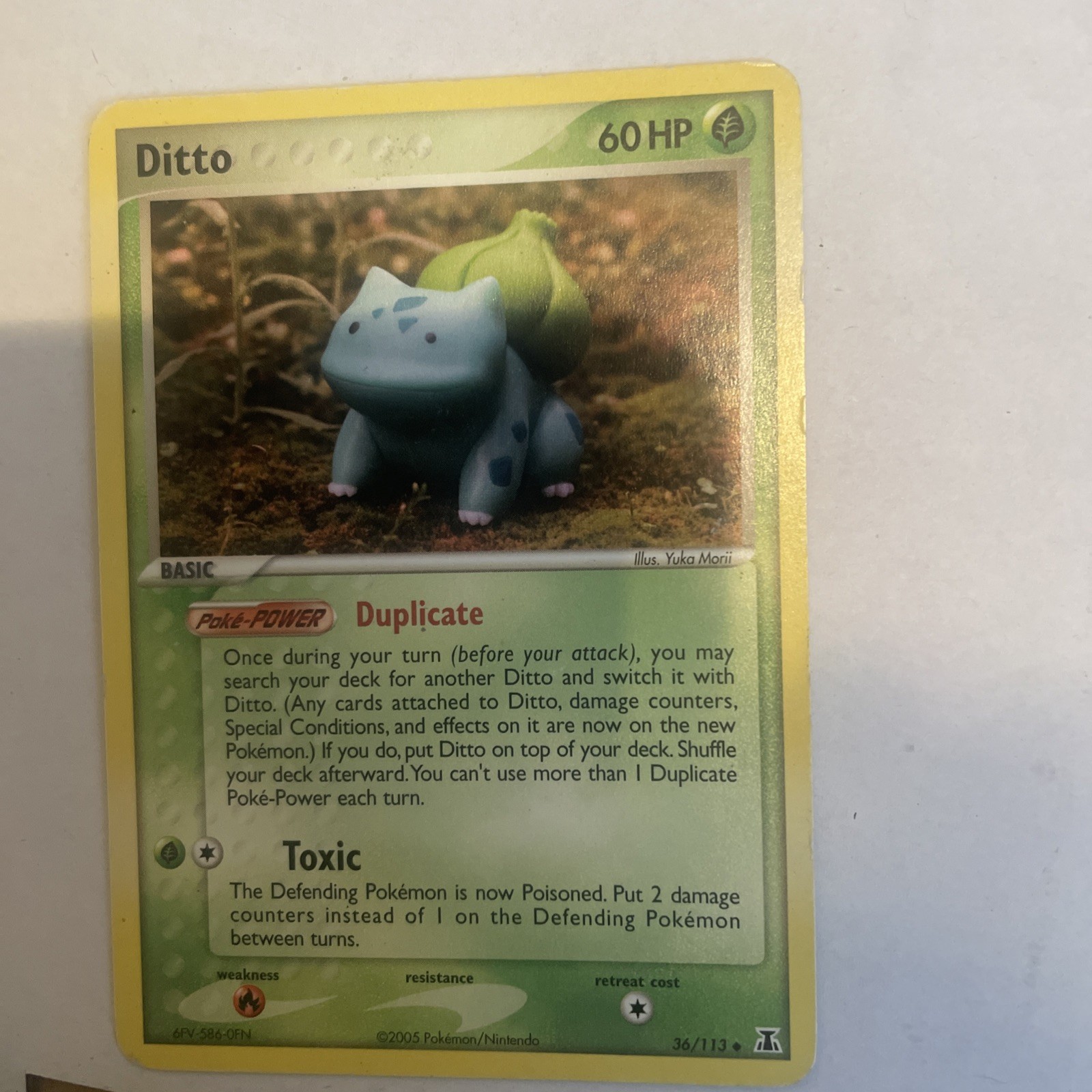 Pokémon TCG Ditto Bulbasaur Delta Species 36/113 non holo English 2005