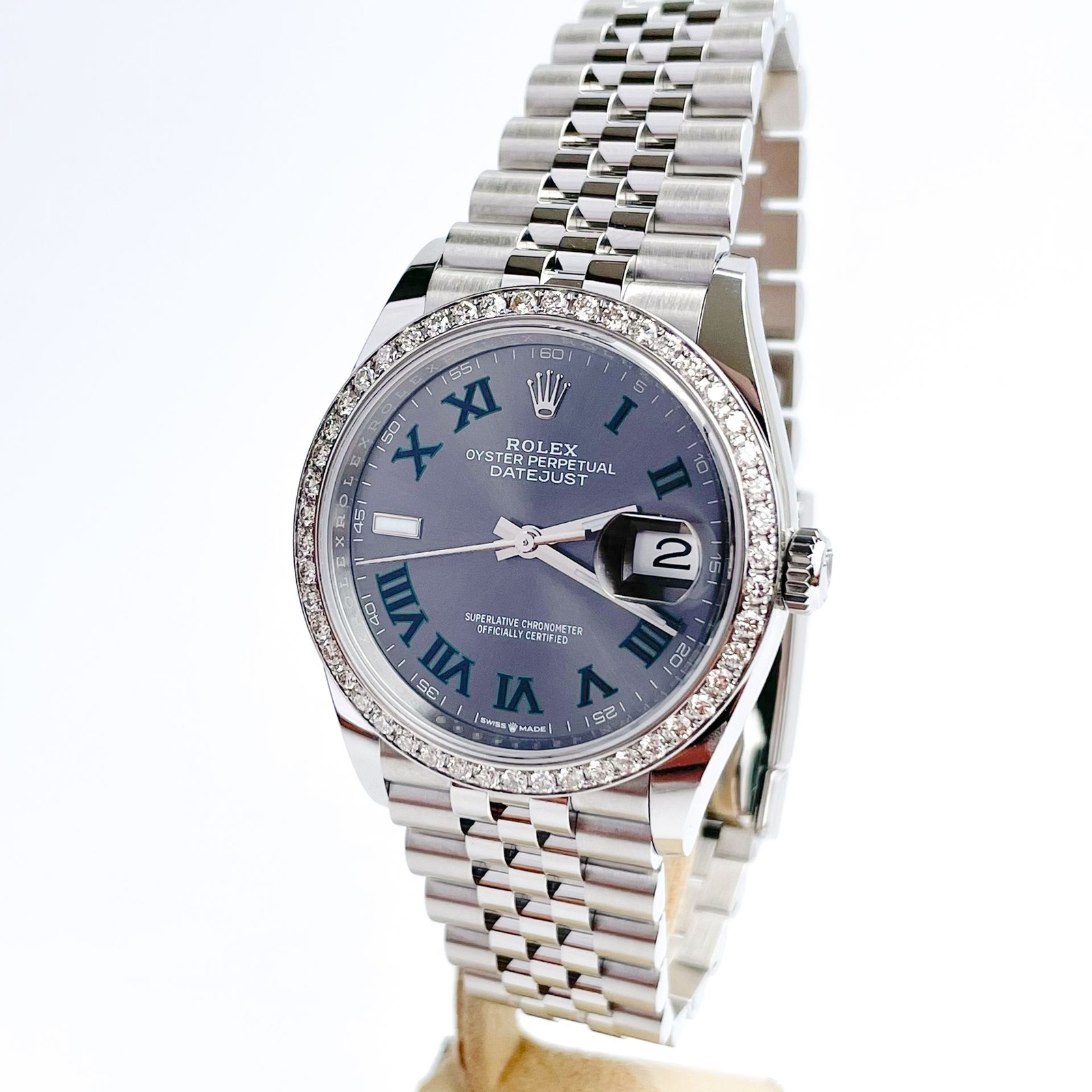 Rolex Datejust 36mm Wimbledon Full Set 2025 UNWORN 126200 Diamond Bezel image 7