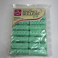 Vtg Goody Magnetic Rollers 16 Large Rollers 7/8