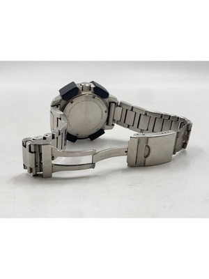 VICTORINOX 241724 INOX Navy Dial Stainless Watch Near Mint JAPAN