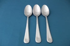 3 Teaspoons SWEDISH LODGE Glossy 18/10 Stainless China 6 5/8"