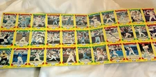 1982 Drakes Big Hitters Uncut Sheet 33 Cards Topps Baseball Loaded Stars Hofers