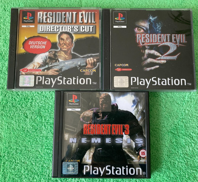  Resident Evil Director's Cut, 2 und 3 Nemesis für Sony Playstation 1 (7)  