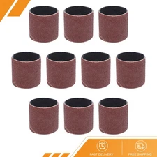 10PACK 1 Inch x 1 Inch Sanding Sleeves 120 Grits Sandpapers Band Drums