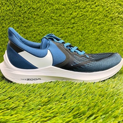 Nike Air Zoom Winflo 6 Mens Size 9 Blue Black Athletic Running Shoes Sneakers