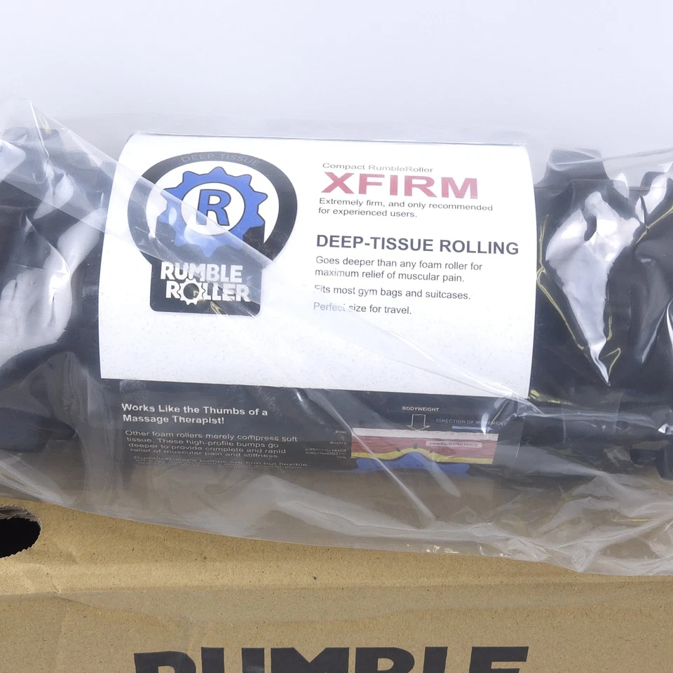 Rodillo de espuma Rumble RRCX127 12 x 5 pulgadas "XFirm" negro (nuevo) Foto 3 de 3