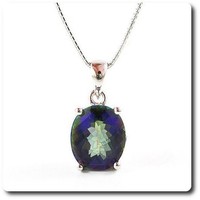 Edelsteine Und Schmucksteine Pendentif Topaze ARC EN Ciel Silber 925 AnhäNger