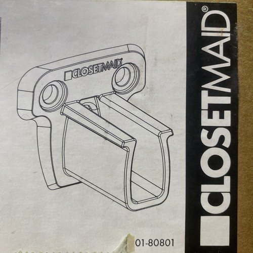CLOSETMAID Side Wall Bracket 1741 for SUPERSLIDE Shelfing 1" Deep 12/PACK