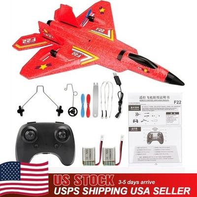 F22 2.4G 3-Axis Gyro 2CH Remote Control RC Plane Jet Airplane Glider RTF Fighter