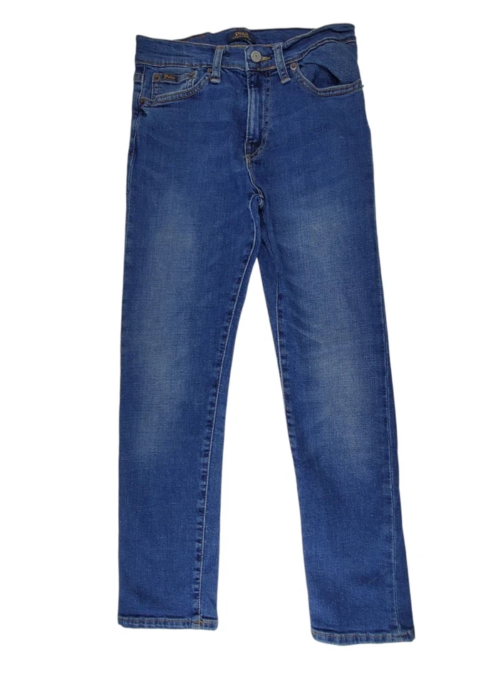 Polo Ralph Lauren Jeans Boys Size 12 Blue Denim 5 Pocket Straight Leg 26x26 - Image 2 of 4