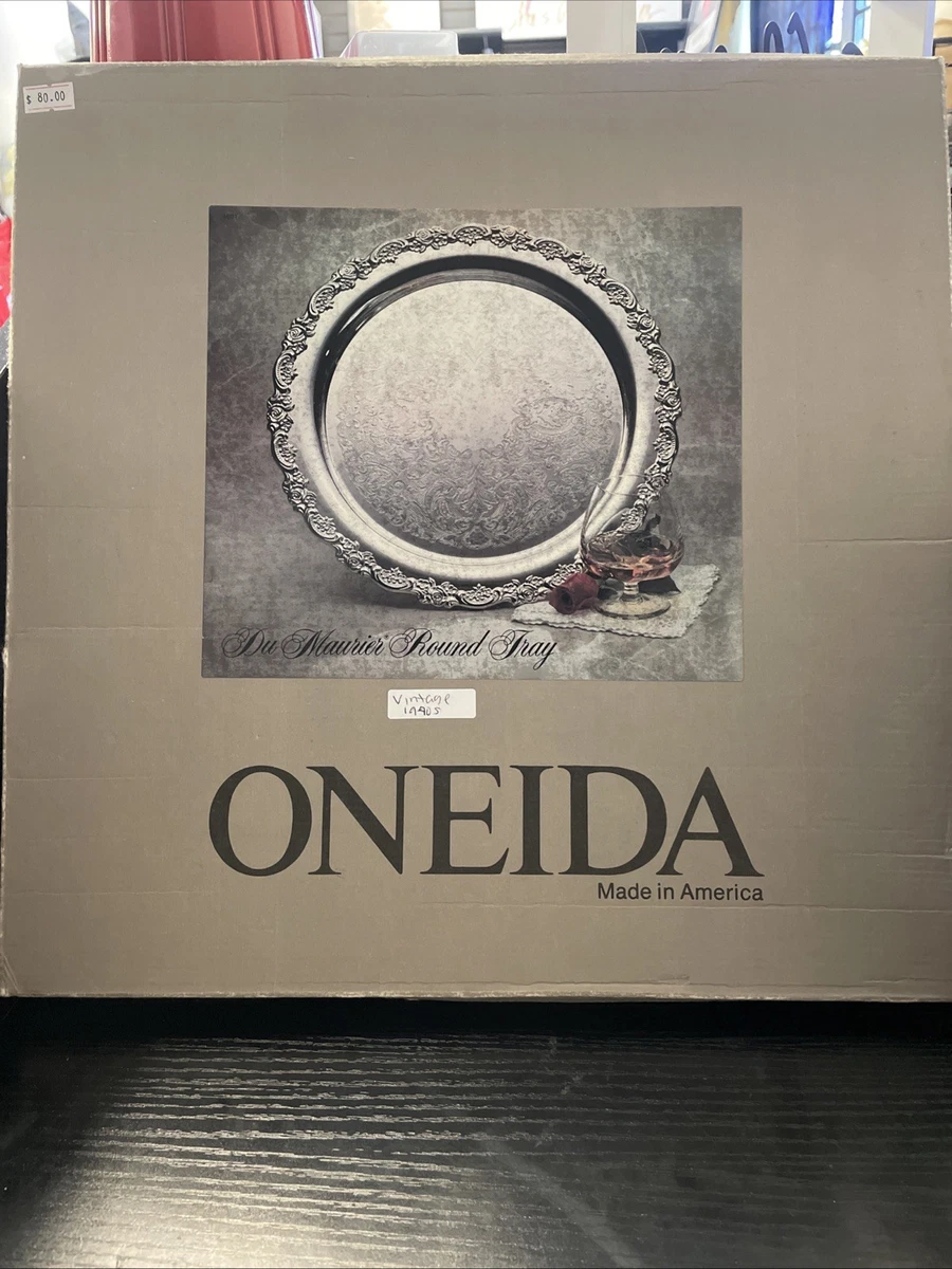 ONEIDA Victorian Antique US Silver-Plated Platters & Trays for