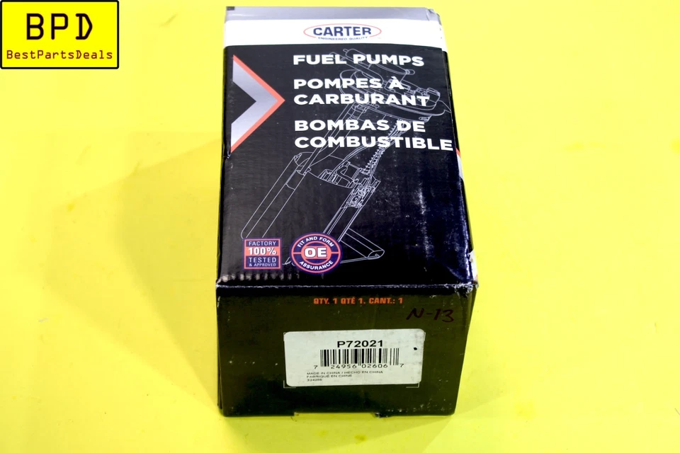 Bomba de combustible eléctrica CARTER MERCEDEZ-BENZ 71-75 P72021 Foto 4 de 4