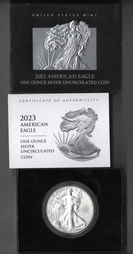 2023  W WALKING LIBERTY AMERICAN EAGLE .999 FINE SILVER DOLLAR COIN 1oz. $1 USA