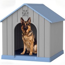 Large Dog House for Medium to Large Dogs   Sturdy Plastic Waterproof Doghouse