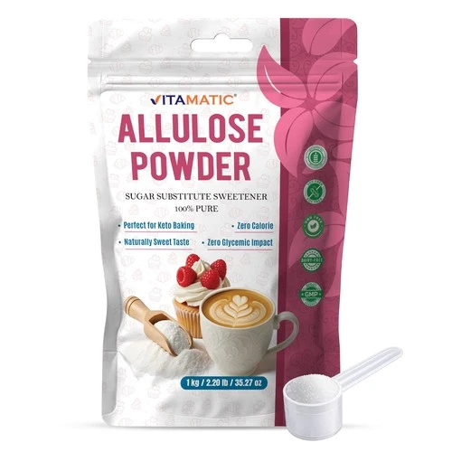 Vitamatic Allulose Powder 1 kg (2.2 lb) – 1:1 Sugar Replacement - 2.20 lb