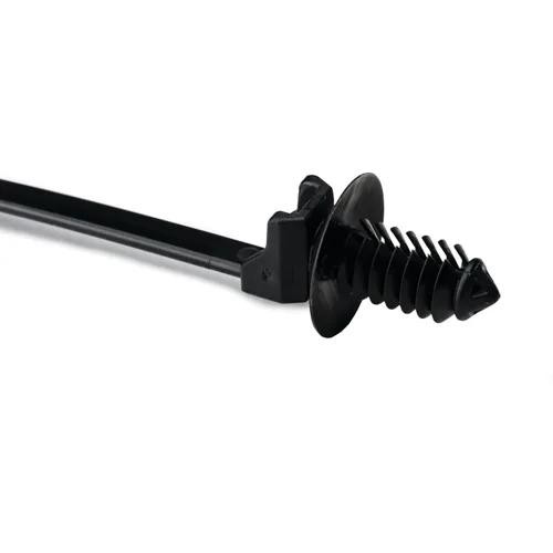 50Pc HELLERMANNTYTON 157-00306 Cable Tie/Fir Tree Mount With Disc, 8.6"L, 0