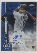 2020 Topps Chrome Rookie Auto Blue Refractor 75/150 Jake Fraley #RA-JF Auto 7b3