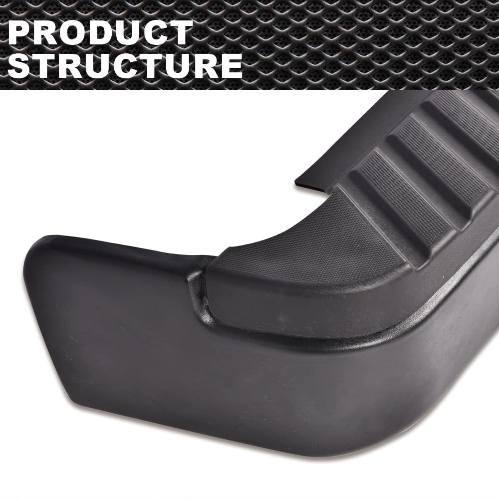 Rear Steel Bumper for 2009-2014 Ford F-150, Complete Assembly Black