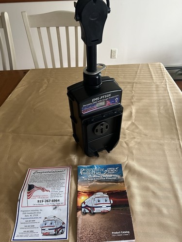 🔥Progressive Industries EMS PT50X Portable 50A EMS RV Surge Protector W Manual