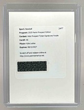 Kyle Lodise 2025 Panini Prospect Edition #66 Purple Holo Ticket Auto /125