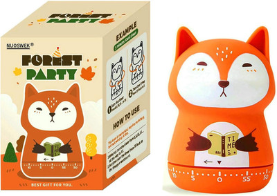 Mechanical Kitchen Timer, Cute Animal Wind Up 60 Minutes Manual Countdown for...