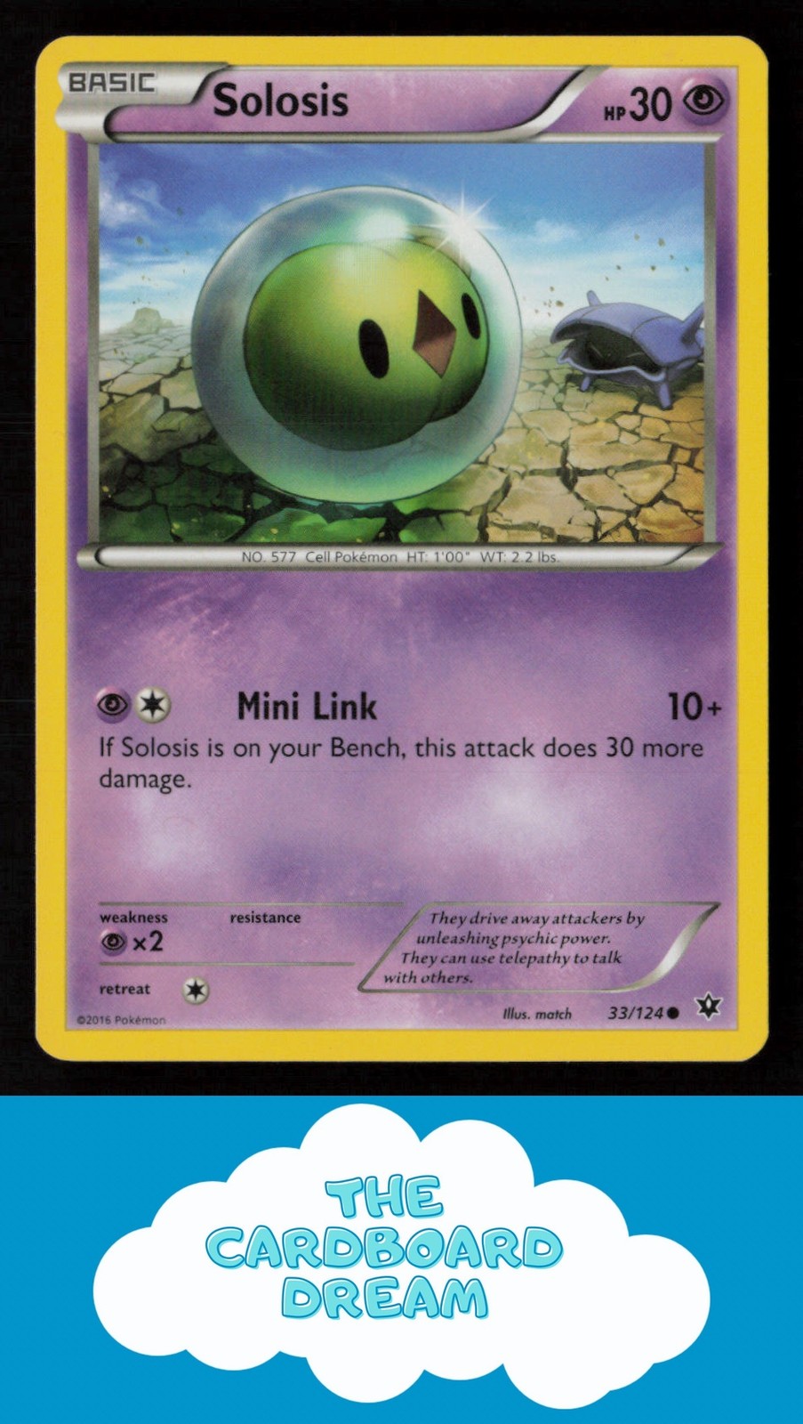Solosis XY - Fates Collide #33/124 Common Pokemon TCG