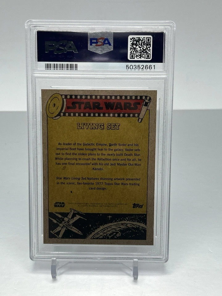 2019 Topps Star Wars Living Set 1 Darth Vader PSA 10 Gem Mint - Image 2 of 2