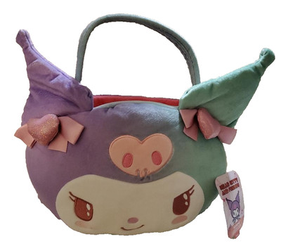 Sanrio New W/ Tag Hello Kitty & Friends Kuromi Easter Basket Soft Bows Hearts