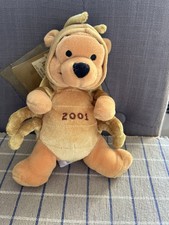 Vintage 2001 Disney store Winnie the pooh beanie 21st Century soft toy plush