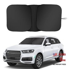 Universal Car Windshield Sun Shade - 26.7'' 55'' Titanium Silver Reflective