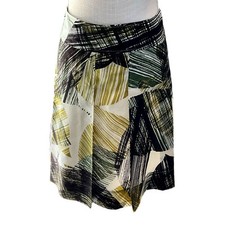 New York Company A-line Silk Blend Abstract Skirt. Size 10