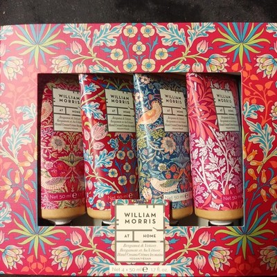 William Morris At Home Hand Cream Set 4 x 50ml Bergamot Vetiver Vegan