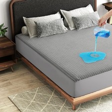 TASTELIFE Twin Mattress Protector Waterproof, Stretch to 18" Fitted Deep Pock...